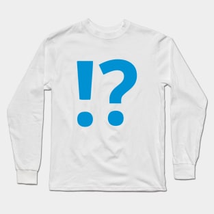 Exclamation Question Marks Symbols Emoticon Long Sleeve T-Shirt